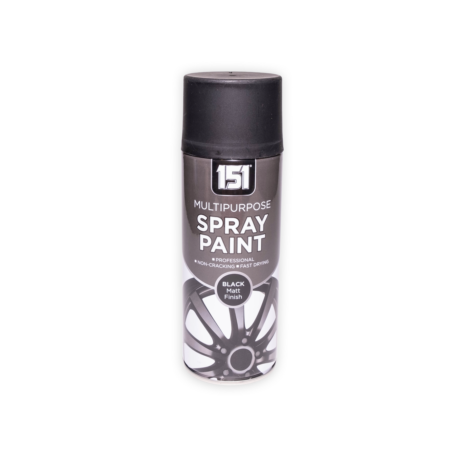 151 Black Matt Spray Paint 400ml Fast Drying Multi Purpose Aerosol Paint for Metal Wood Plastic DIY & Automotive Use