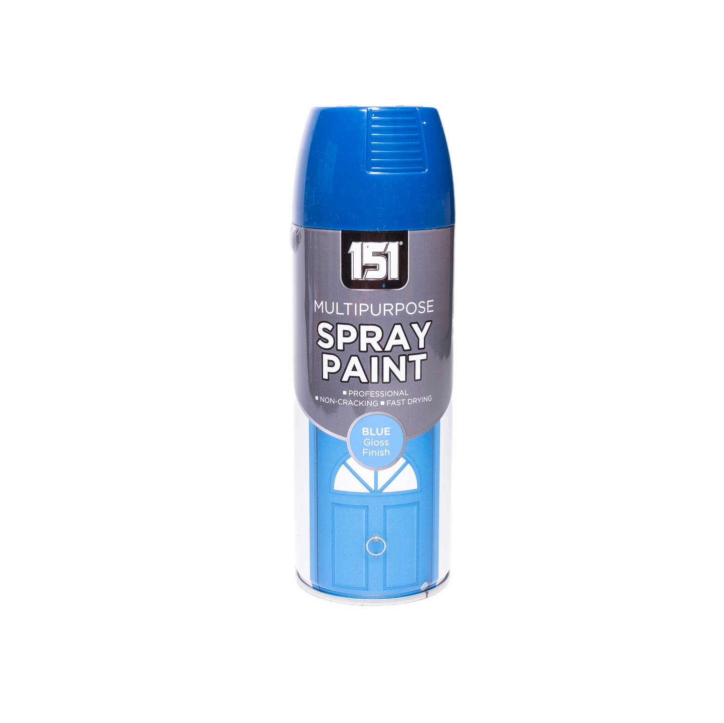 12 X 151 Blue Gloss Spray Paint 400ml – Quick Dry Multi-Purpose Paint for Wood, Metal, Plastic & More