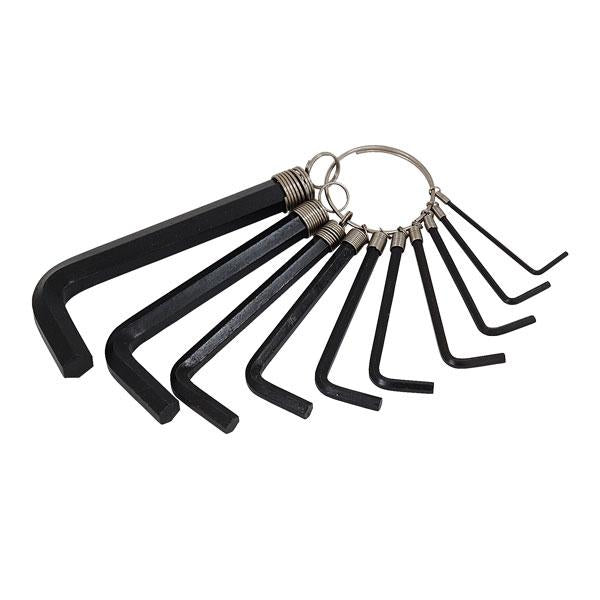 Hex Key Set 10 Piece 1.5–10mm CT0368 – Metric Allen Keys spread out