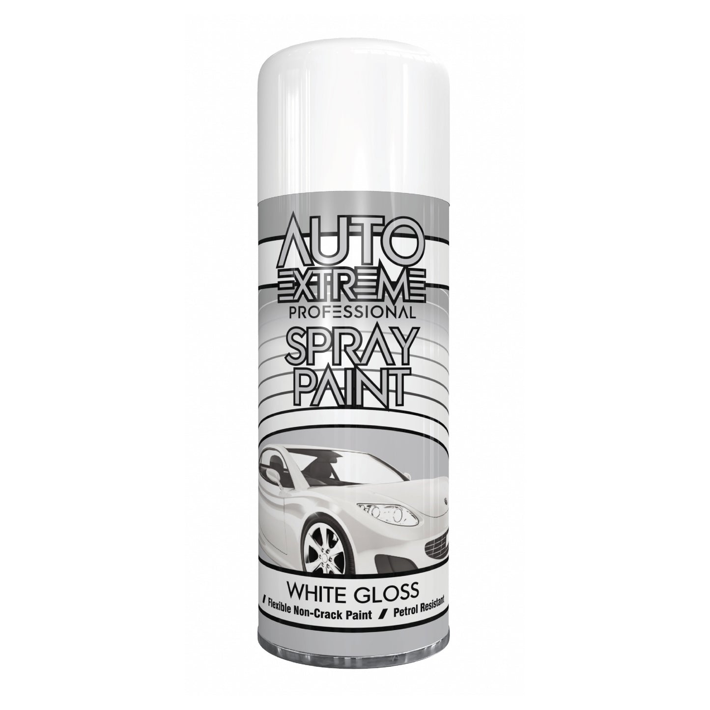 Auto Extreme Professional White Gloss Spray Paint 400ml Automotive Aerosol Paint