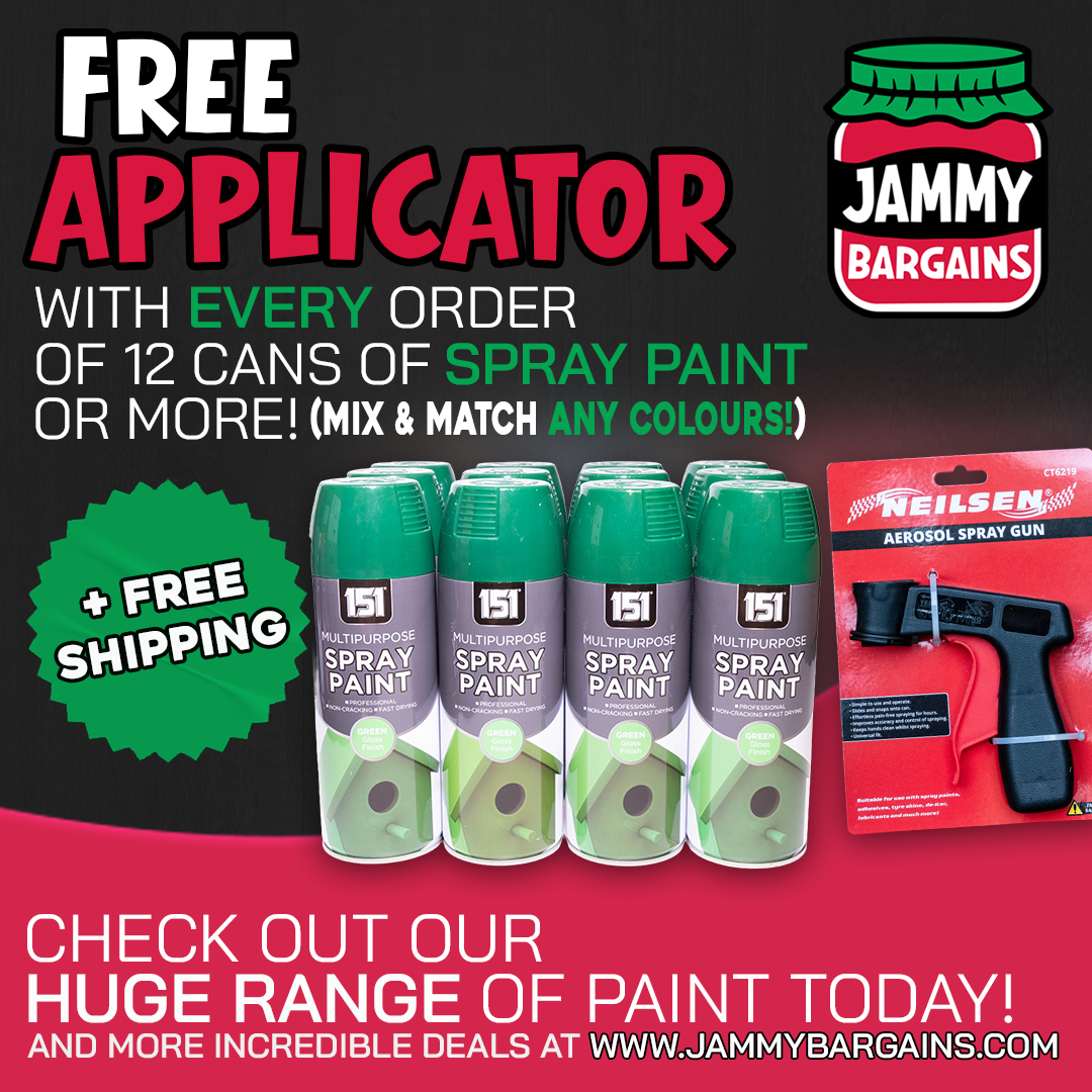 151 Green Gloss Spray Paint 400ml – Fast Dry Multi-Purpose Paint for Wood, Metal, Plastic & More