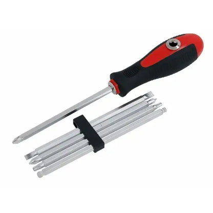 10 In 1 Screwdriver Set Two Way Handle T-Bar Screw 150mm Long Bits Double Ended Screwdrivers