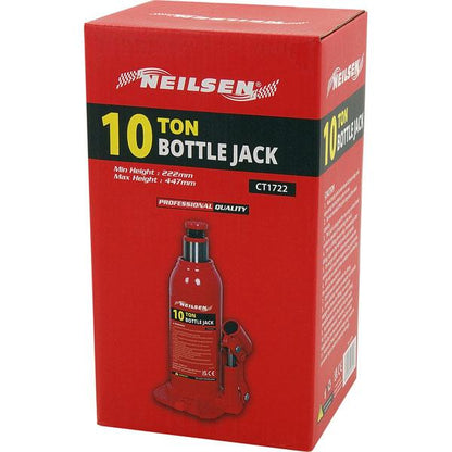 10 Ton Hydraulic Bottle Jack CT1722 – Heavy Duty Lifting Tool in packaging