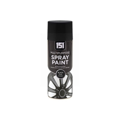 12 pack 151 Black Matt Spray Paint 400ml aerosol cans
