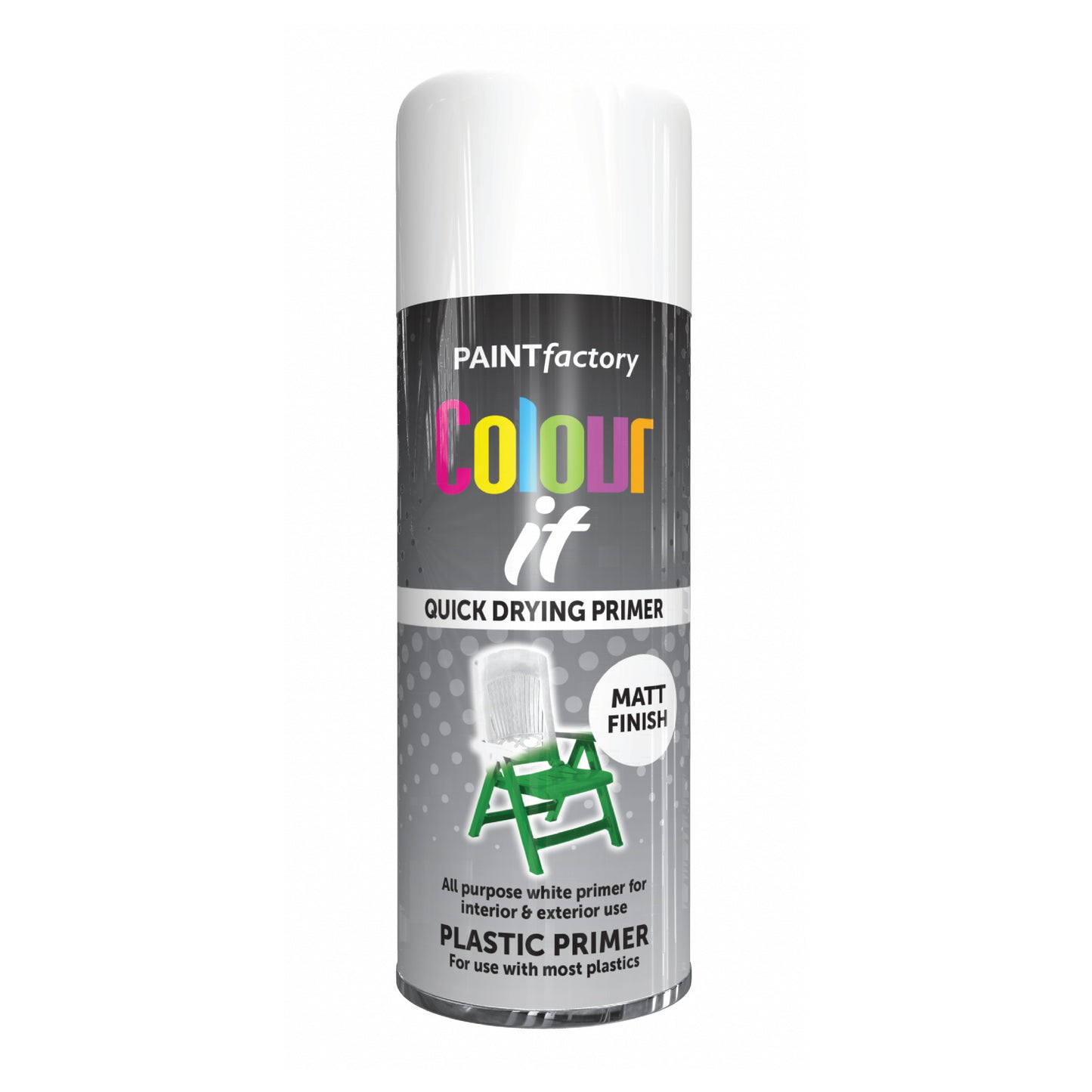 12 pack Paint Factory Colour It Plastic Primer Spray Paint 400ml aerosol primer for plastic surfaces