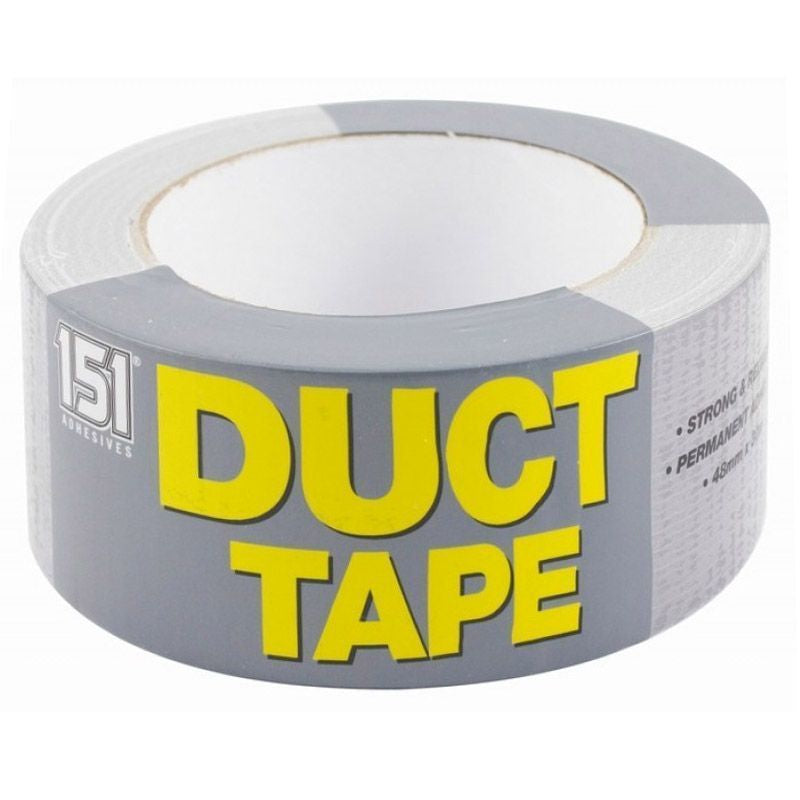 12 X 151 Duct Tape Grey 48mm x 30m – Strong, Durable, Weather Resistant Adhesive Tape