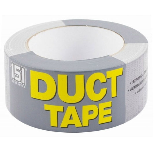 12 X 151 Duct Tape Grey 48mm x 30m – Strong, Durable, Weather Resistant Adhesive Tape