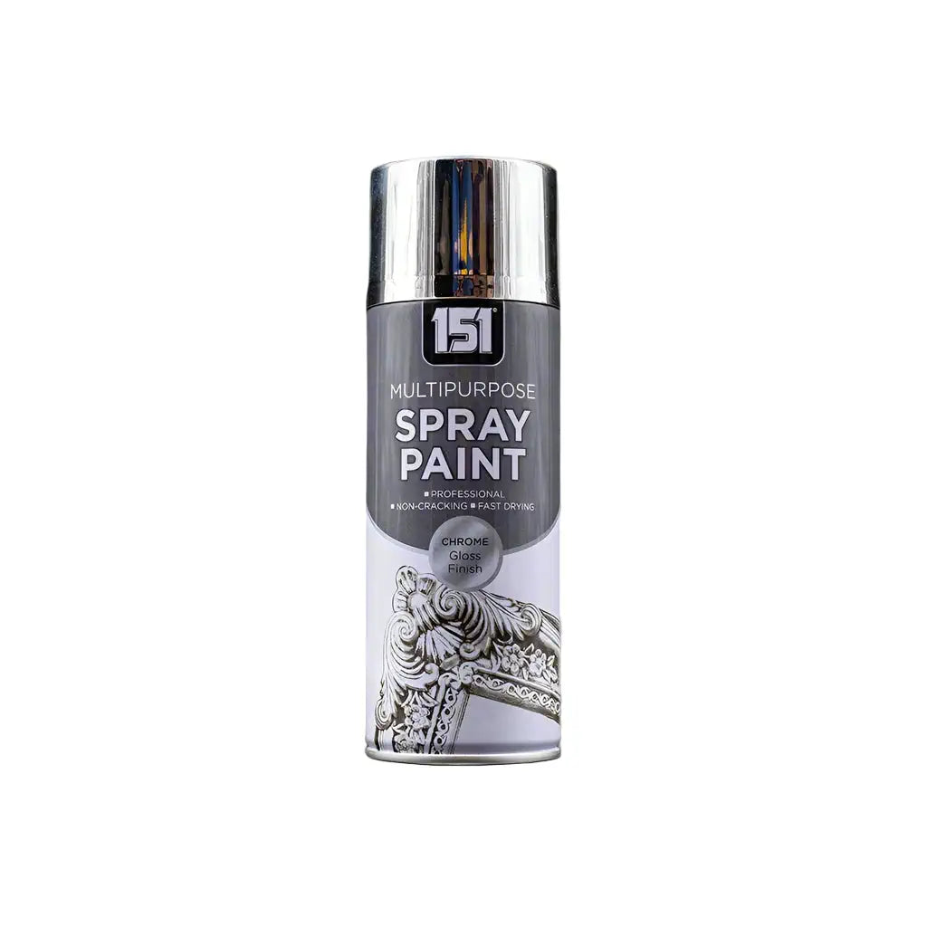 12 X Chrome Spray Paint 400ml (1 Box) – Durable, Fast-Drying Metallic Finish