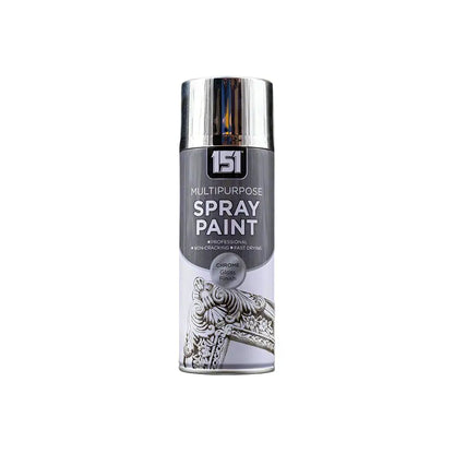 12 X Chrome Spray Paint 400ml (1 Box) – Durable, Fast-Drying Metallic Finish