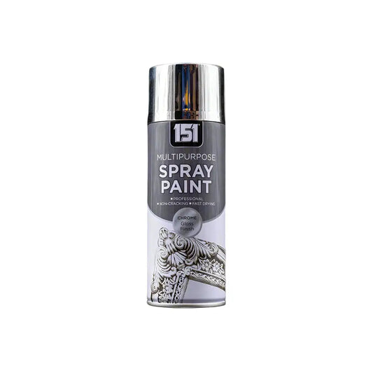 12 X Chrome Spray Paint 400ml (1 Box) – Durable, Fast-Drying Metallic Finish