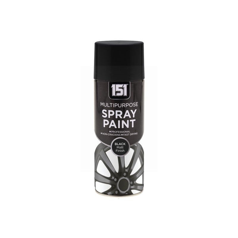 151 Black Matt Spray Paint 400ml aerosol can