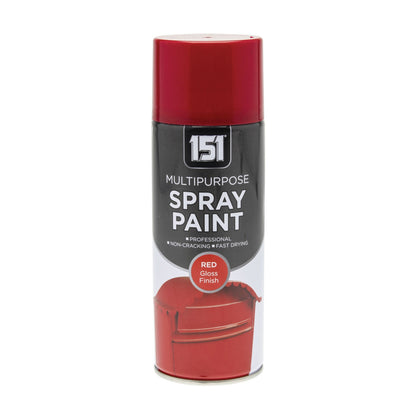 151 Red Gloss Spray Paint 400ml Aerosol Can