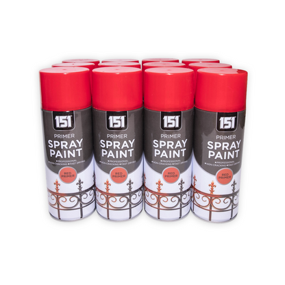 151 Red Primer Spray Paint 400ml Available in Box of 12