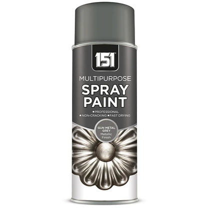 151 Gun Metal Grey Spray Paint 400ml graphic rendering