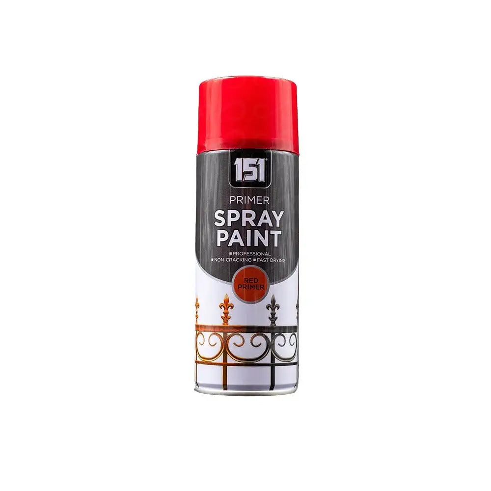 151 Red Primer Spray Paint 400ml – Quick Dry Base Coat for Metal, Wood & DIY Projects