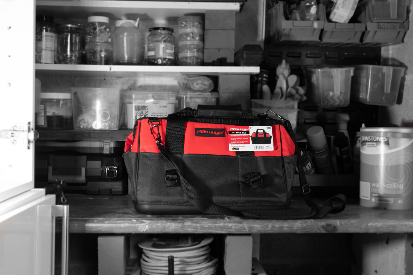 16" Hard-Bottom Tool Bag For Tool Kit (CT1110) in workshop