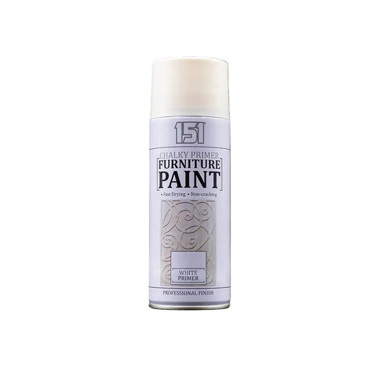 (1 Box) 12 X 151 Chalky Finish White Primer Spray Paint 400ml – Quick Dry Matt Primer for Furniture & DIY