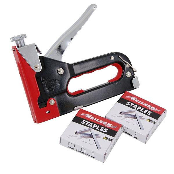 3 In 1 Staple Gun – Heavy Duty Stapler & Brad Nailer with Adjustable Pressure