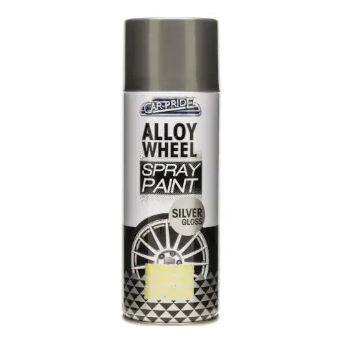 Car Pride Alloy Silver Gloss Spray Paint 400ml – Fast Dry Wheel Paint for Alloy & Steel Rims