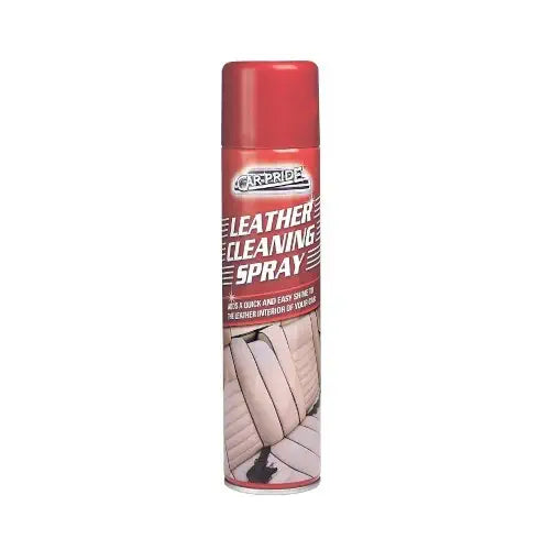 Car Pride Leather Cleaning Spray 300ml – Cleaner & Conditioner for Car Seats, Furniture & Footwear