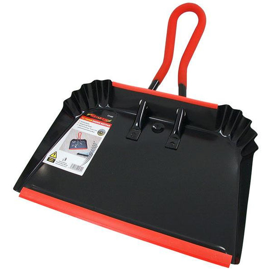 Extra Large 16 Inch Heavy Duty Metal Dustpan – Industrial Strength Dust Pan for Home, Garden & Garage