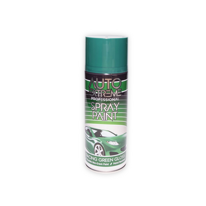 12 x AX Pro Spray Paint Gloss Racing Green 400ml Professional Aerosol Paint for Metal Wood Plastic & Automotive Use