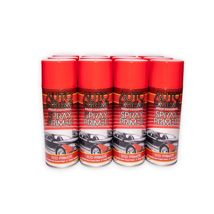 12 X Auto Extreme Ax Professional Red Primer Spray Paint 400ml | Automotive Primer Aerosol