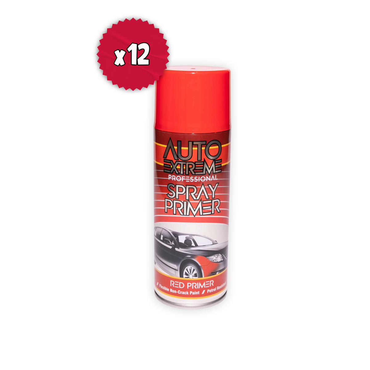 12 X Auto Extreme Ax Professional Red Primer Spray Paint 400ml | Automotive Primer Aerosol
