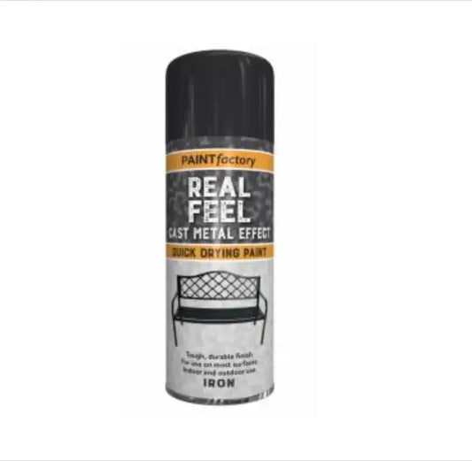 Paint Factory Iron Black Spray Paint 400ml – Matt Finish for Metal, Wood, Furniture & DIY