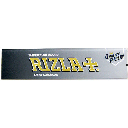 50 X King Size Slim Silver Rizla Rolling Smoking Papers