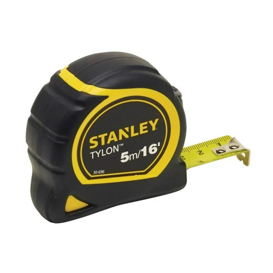 Stanley 1-30-696 Tylon Tape Measure 5m / 16ft – Durable Measuring Tape with Tru-Zero Hook & Belt Clip