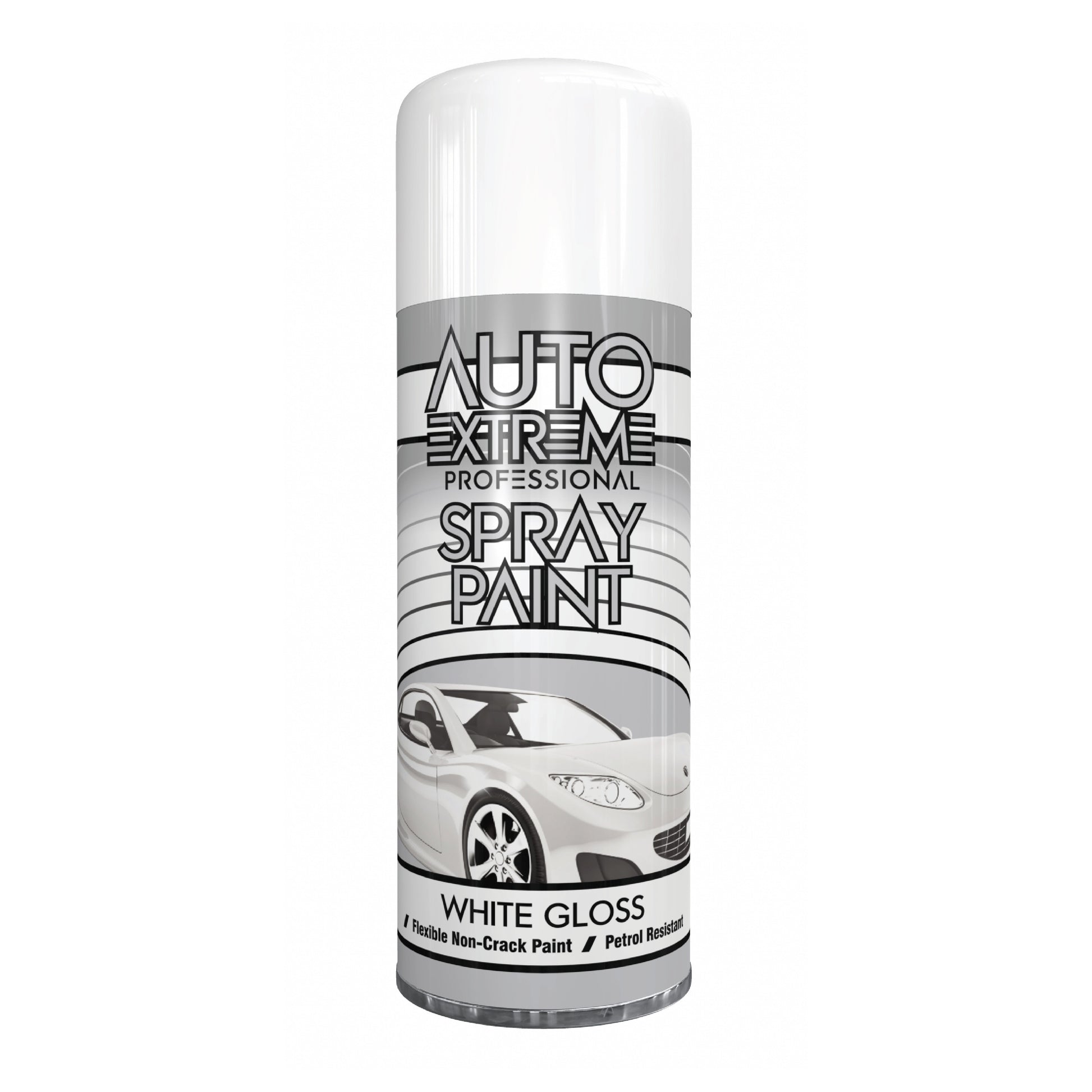 Auto Extreme Professional White Gloss Spray Paint 400ml Automotive Aerosol Paint