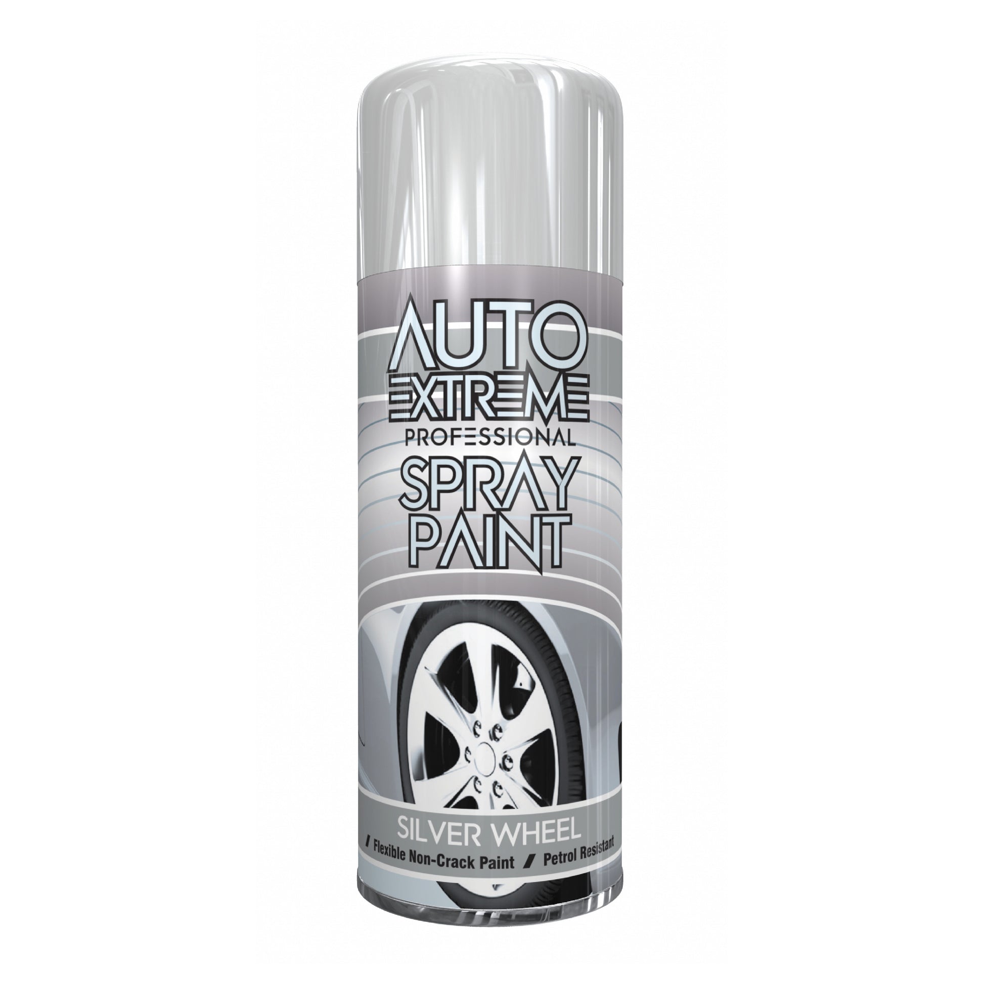 AX Pro Silver Wheel Spray Paint 400ml professional automotive aerosol can