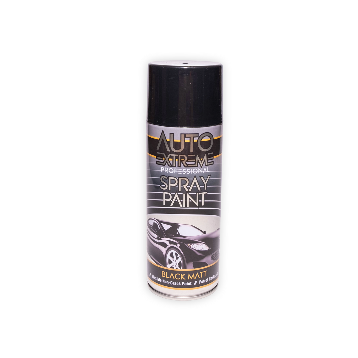 AX Pro Spray Paint Matt Black 400ml professional aerosol paint can