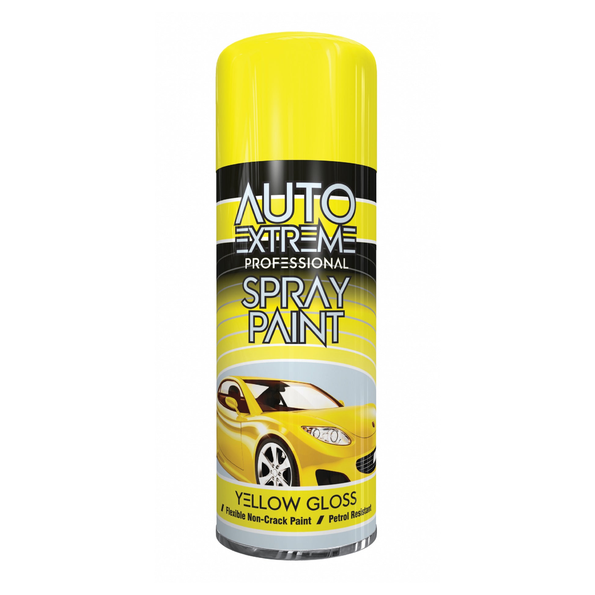 AX Pro Spray Paint Yellow Gloss 400ml professional aerosol paint can