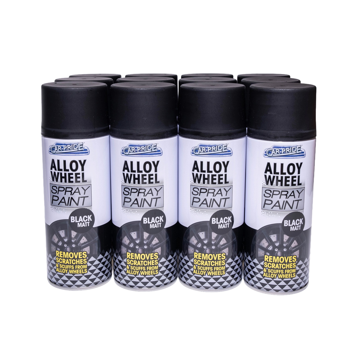 Car Pride Black Matt Spray Paint bulk pack