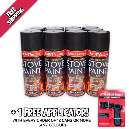 Free Applicator with Every Order of 12 Paint Factory Stove Paint Cans or More