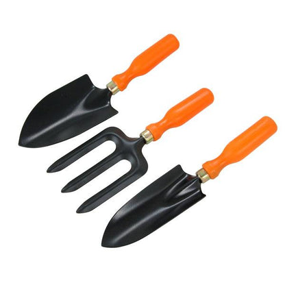 Mini Garden Tool Set Including Hand Trowel Garden Fork and Transplanting Shovel
